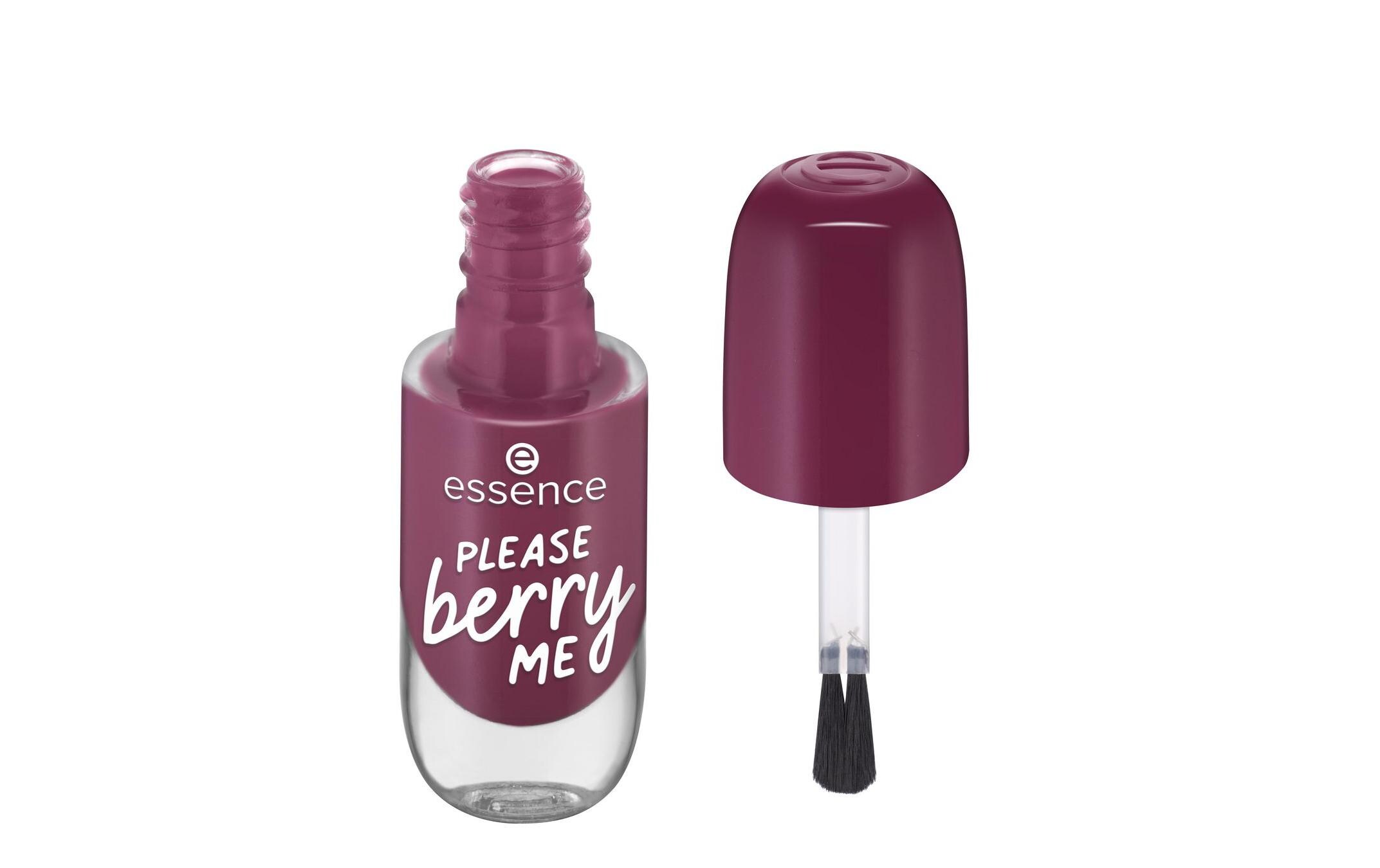 Nagellack Gel Nail 20 PLEASE berry MESchnelltrocknender Nagellack für ein hochglänzendes Gel-Finish