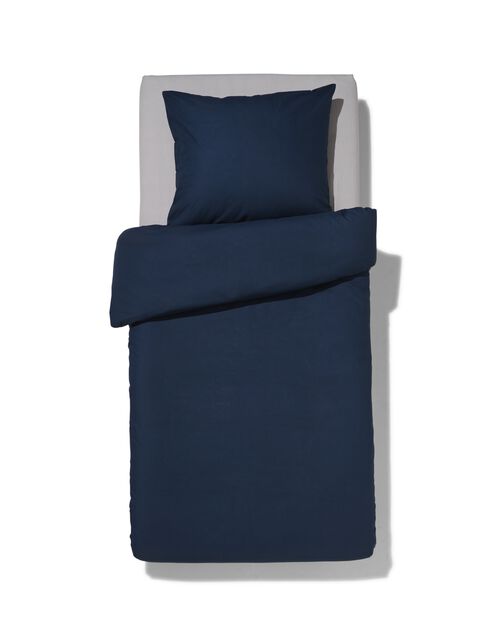 housse de couette en coton doux 140x200/220 bleu foncé