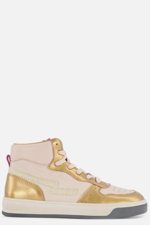 Muyters Metallic Sneakers roze Leer