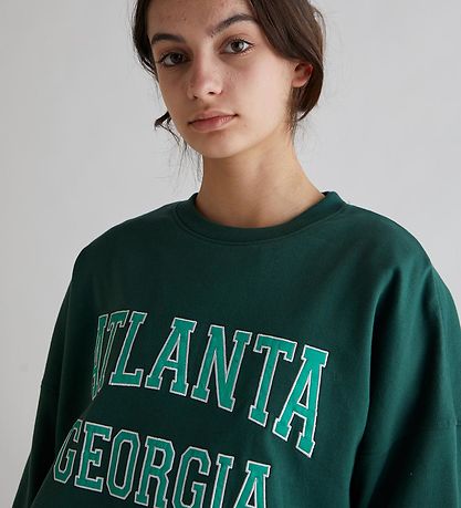 Grønt Sweatshirt - Helena Sweat -  Grøn