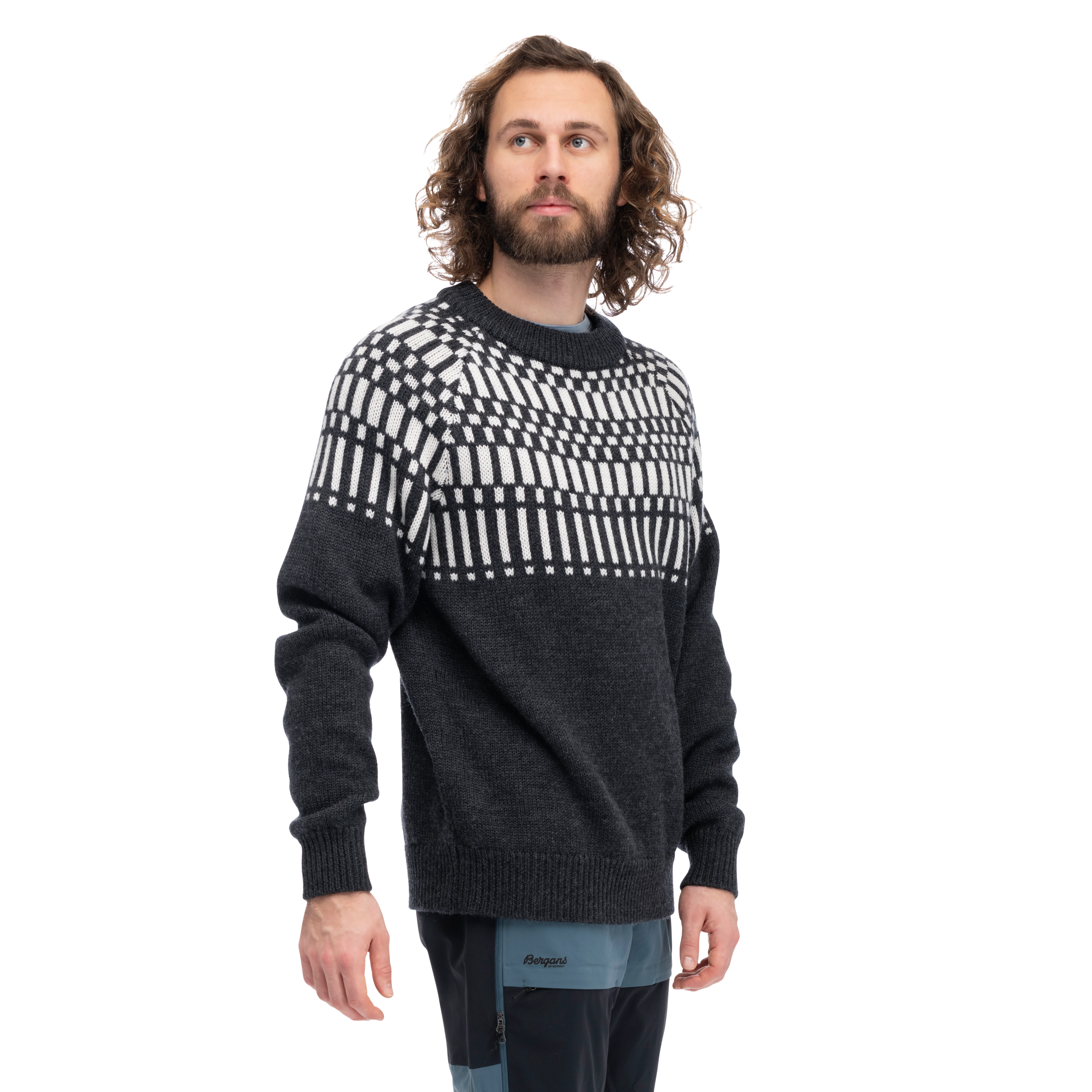 Nordmarka Merino Jumper Men Dark Shadow Grey / Aluminium