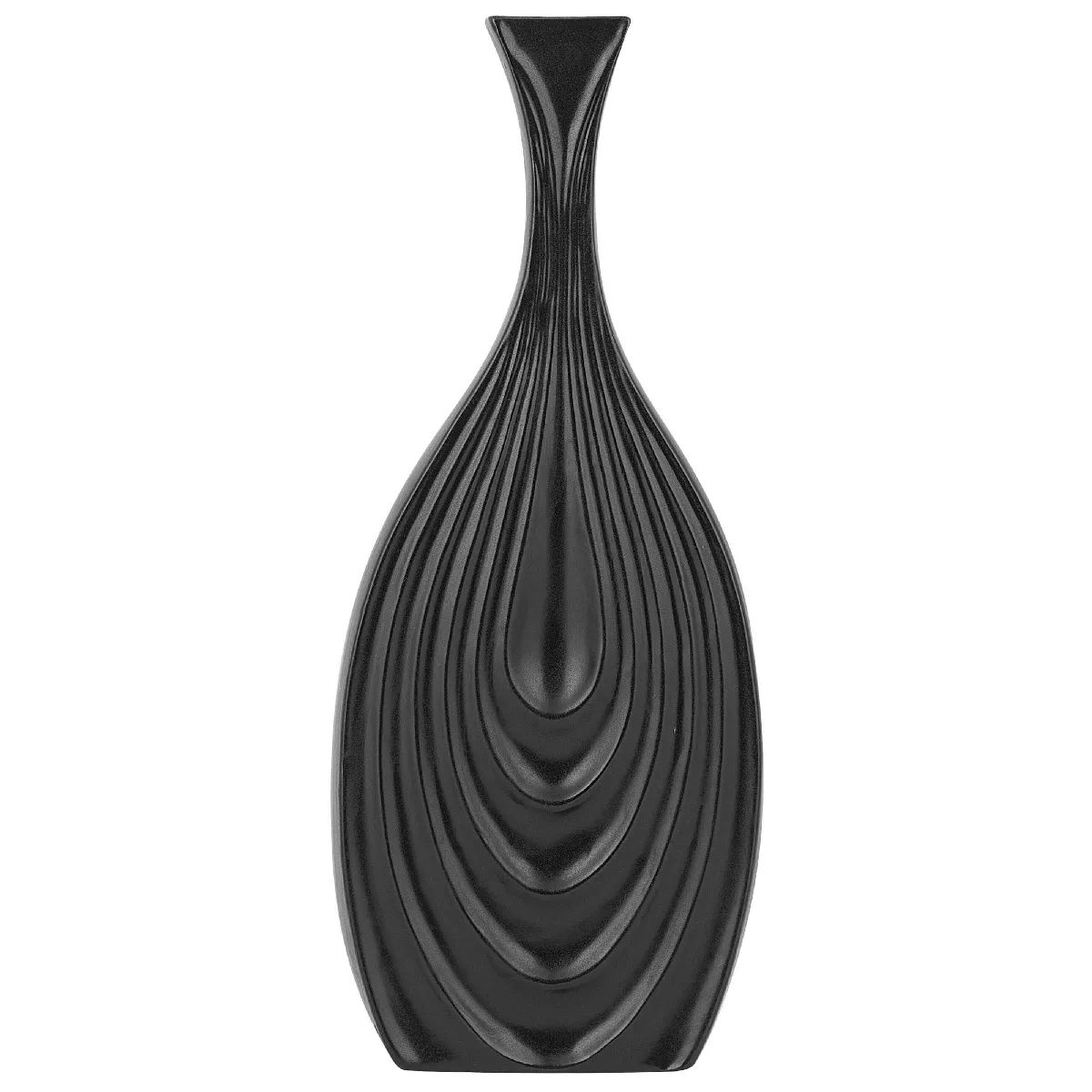 Beliani Vase THAPSUS Noir - Céramique