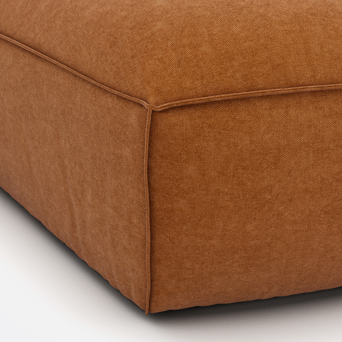 LA REDOUTE INTERIEURS<br>Canto modular aberto, veludo texturizado Seven
