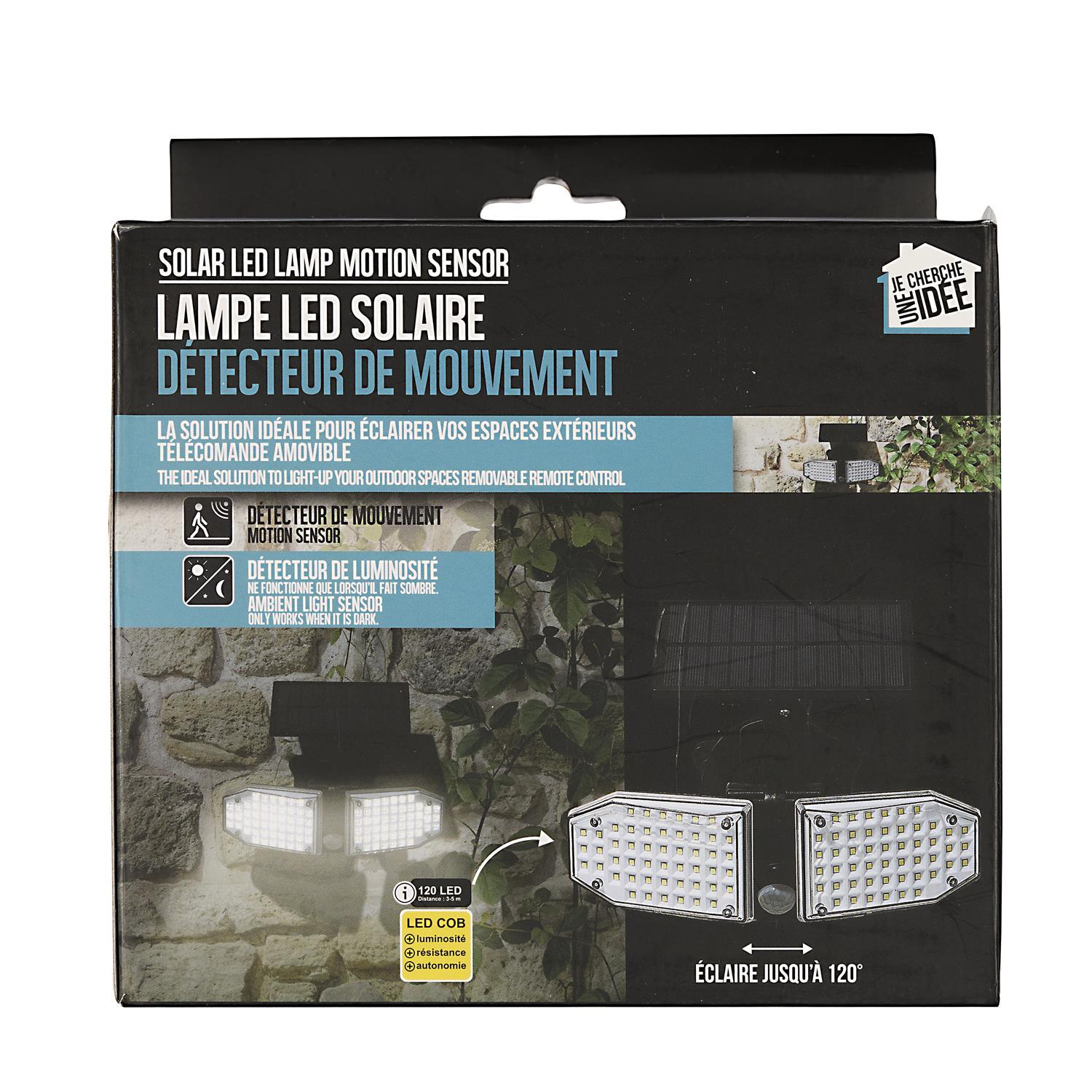 LUMINAIRE SOLAIRE 100LEDS COB ORIENTABLE
