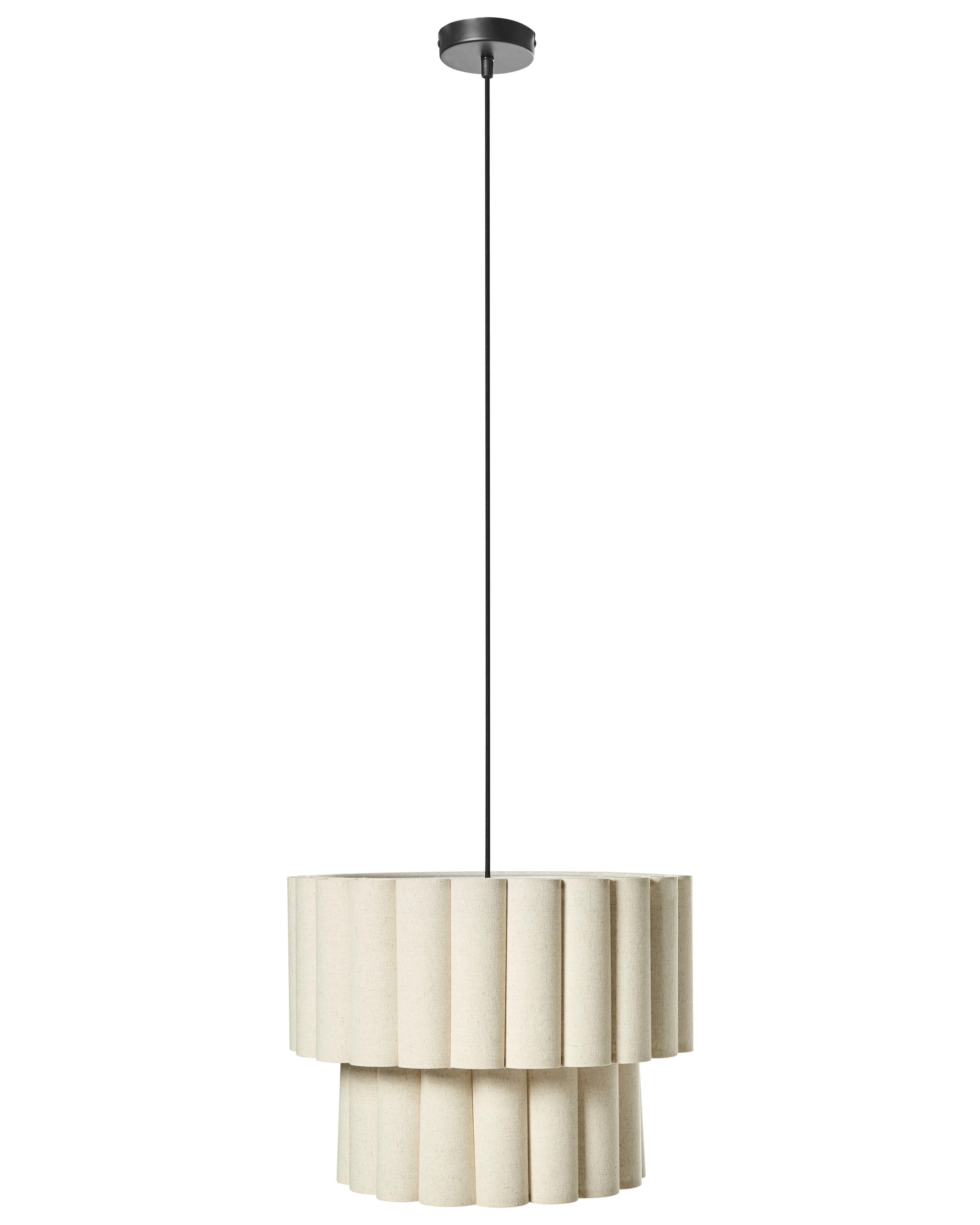 Hanglamp BELESSA Linnen Lichtbeige