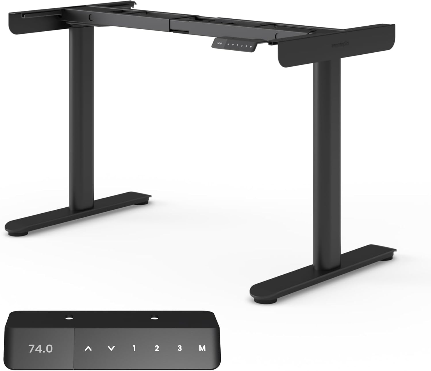 Ergotopia Desktopia One – Höhenverstellbarer Schreibtisch Gestell, Elektrisch höhenverstellbares Tischgestell, TÜV-geprüft, Schreibtisch höhenverstellbar mit Doppelmotor-System, 7 Jahre Garantie