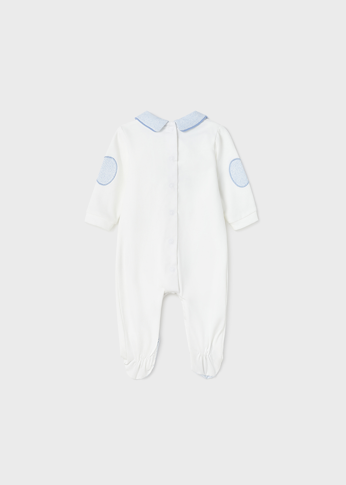 Pijama para recém-nascido com estampa de algodão sustentável