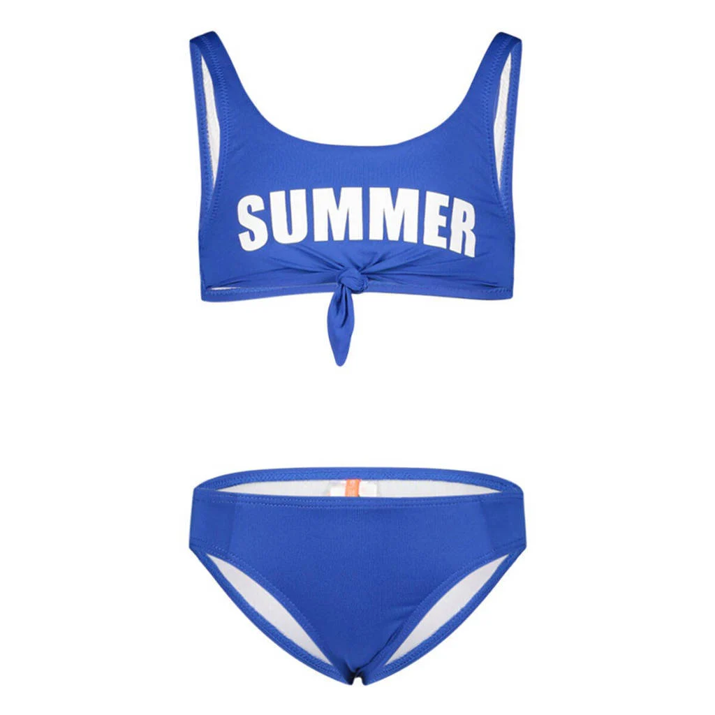 Rare maatcrop bikini blauw