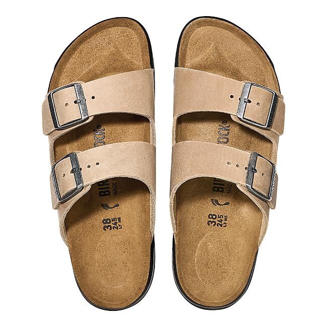 BIRKENSTOCK - SLIDE ARIZONA CT LEOI REGULAR TOBACCO BROWN