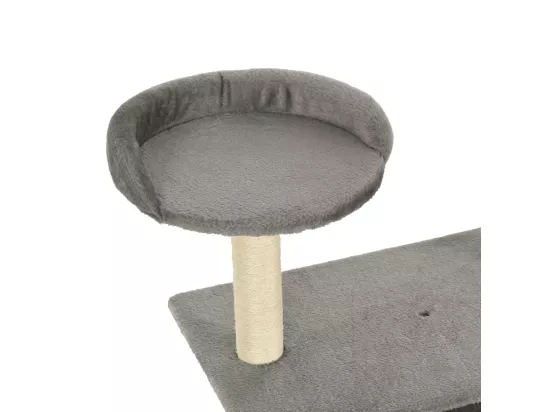 Arbre à chat avec griffoirs en sisal 95 cm Gris