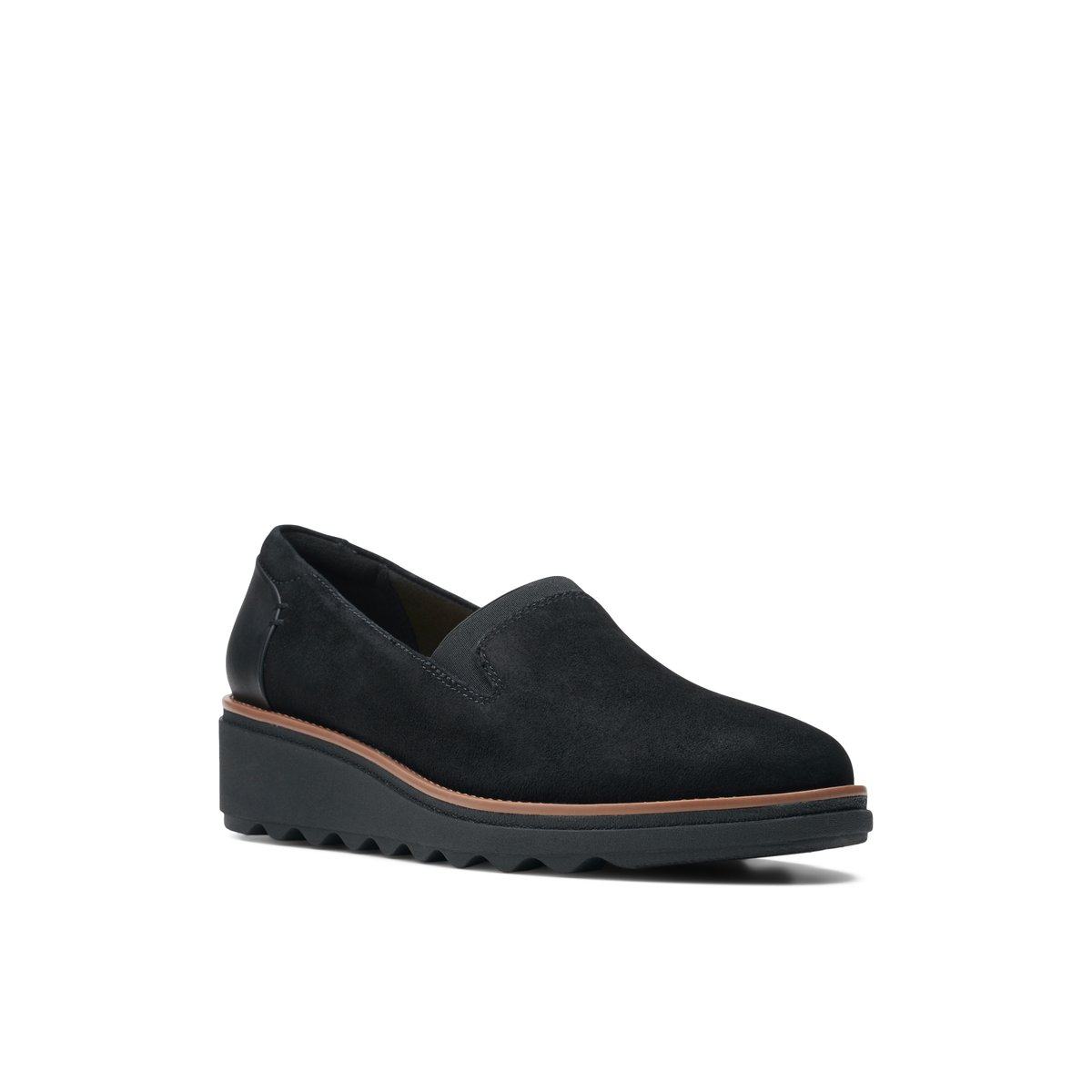 CLARKS-Sharon_dolly-Flâneurs - Semelle tracteur - Noir