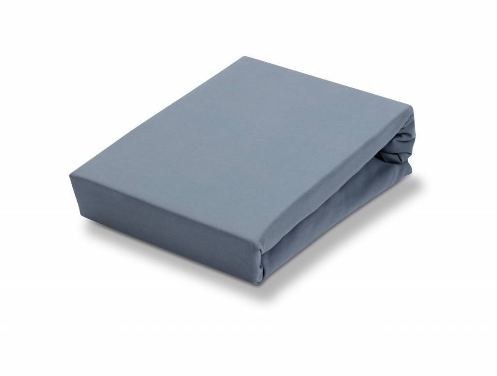 Jersey Supreme Hoeslaken Faded Denim | 80-100 x  190-220 cm | Blauw