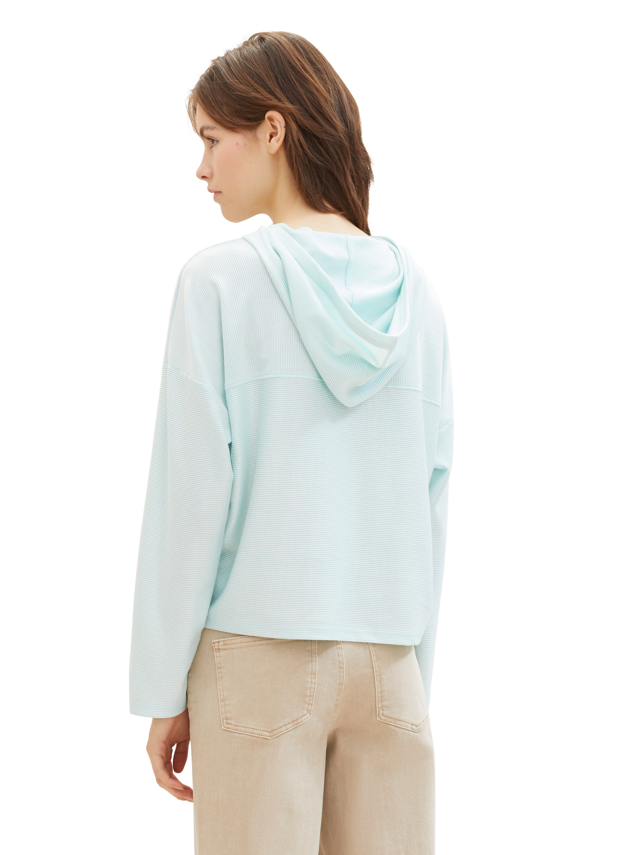 TOM TAILOR Denim Kapuzenshirt , mit Streifenmuster