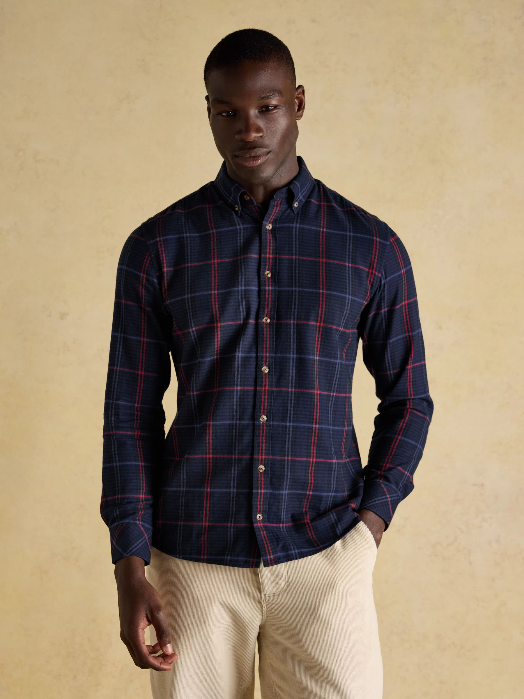Joules Lightweight Brushed Flannel Cotton Shirt