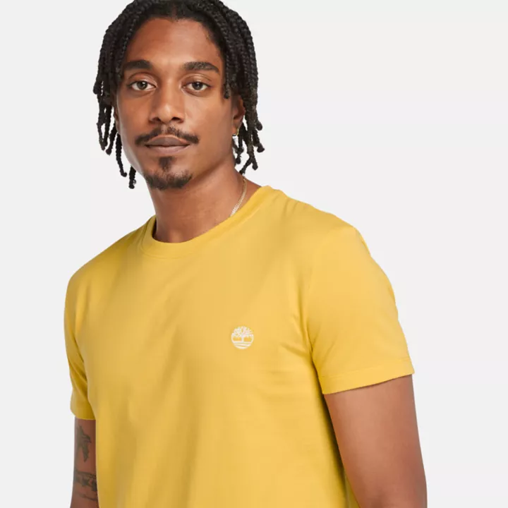 T-shirt Dunstan River pour homme en jaune clair