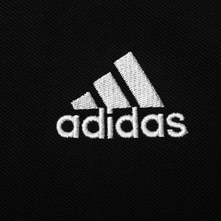 adidas Polo 3-Stripes Pique - Noir/Blanc