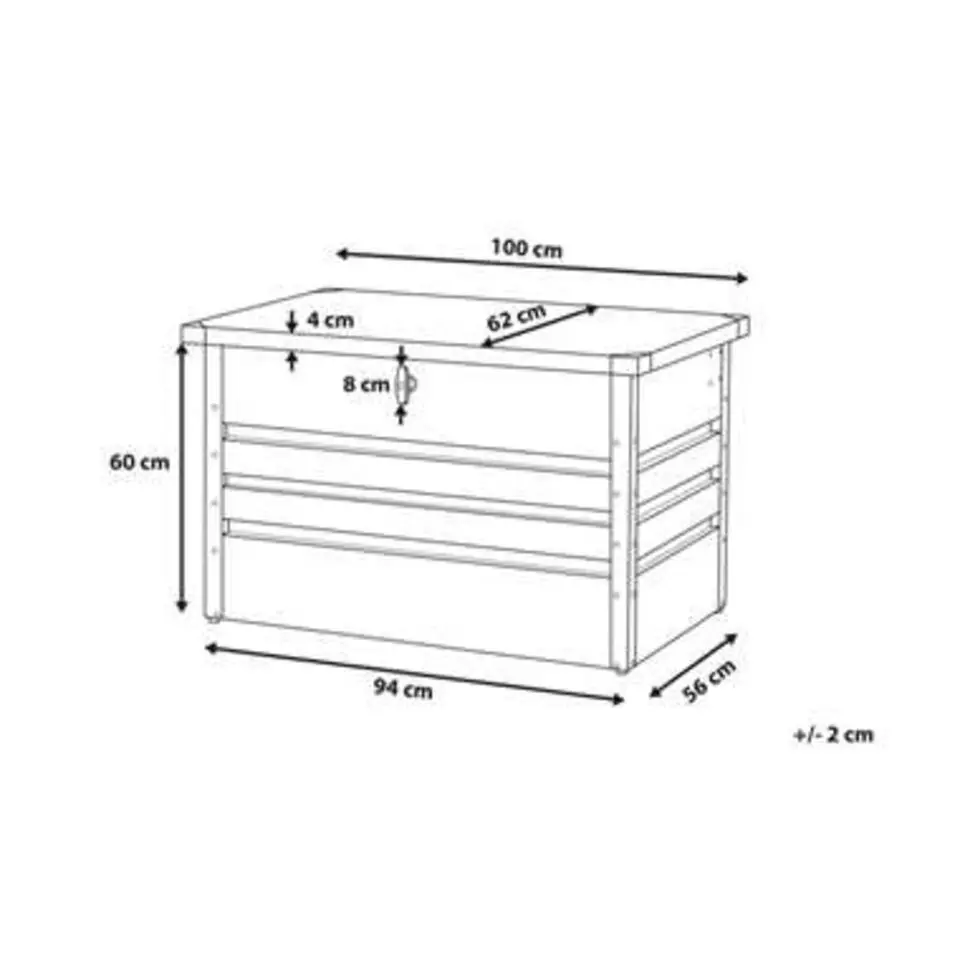 CEBROSA S - Kussenbox - Grijs - Staal