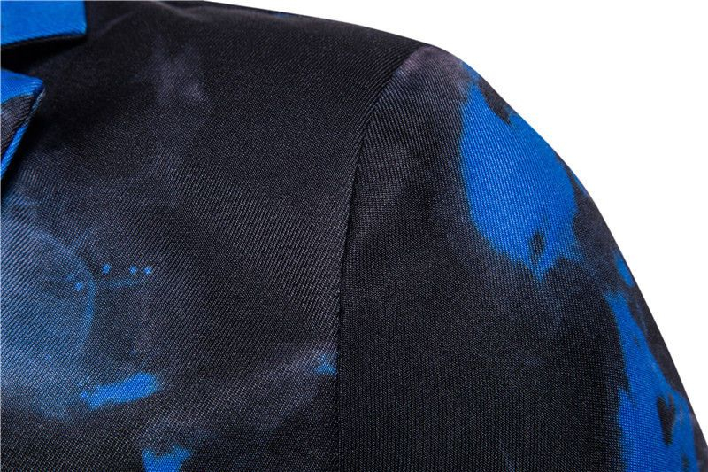 Aozora - Blazer met één knoop en print