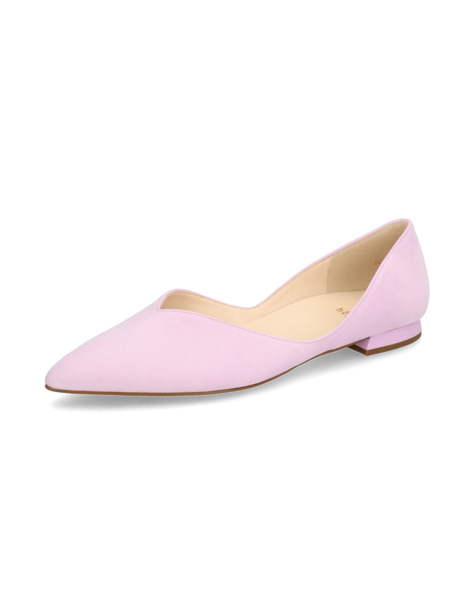 Veloursleder Ballerina
