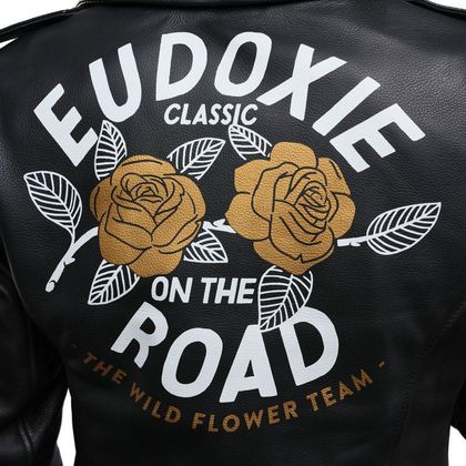 Blouson Eudoxie FLOWER - Noir