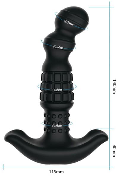 Zenn Anal Pleasure Rotating P-Spot Vibrator Prostata stimulator
