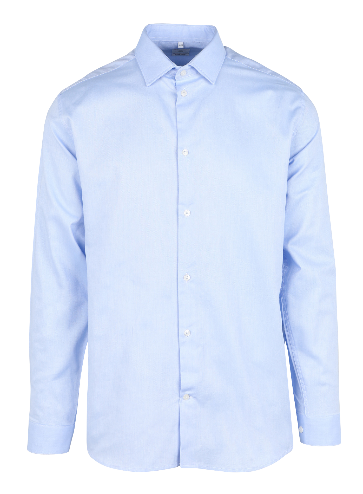 KUGAN - Chemise droite col classique en coton | Bleu