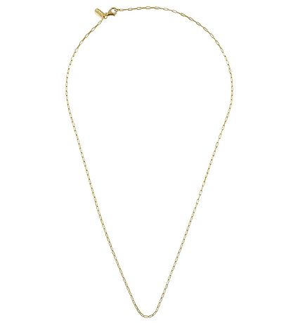 Design Letters Halsk?de - Square Link - 40 cm - 18 K Guldbelagt