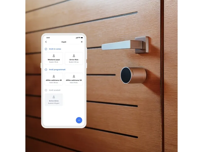 Netatmo NDL-EC, Intelligent dørlås, Nøgle, Nøglefri, Sort, Grå, Android, iOS, AAA, 4 stk