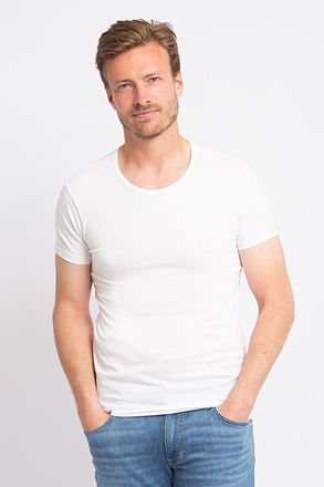 Alan Red Copenhagen T-shirt O-Hals Wit 2-Pack 7030/2P/01 Copenhagen Rib White kopen