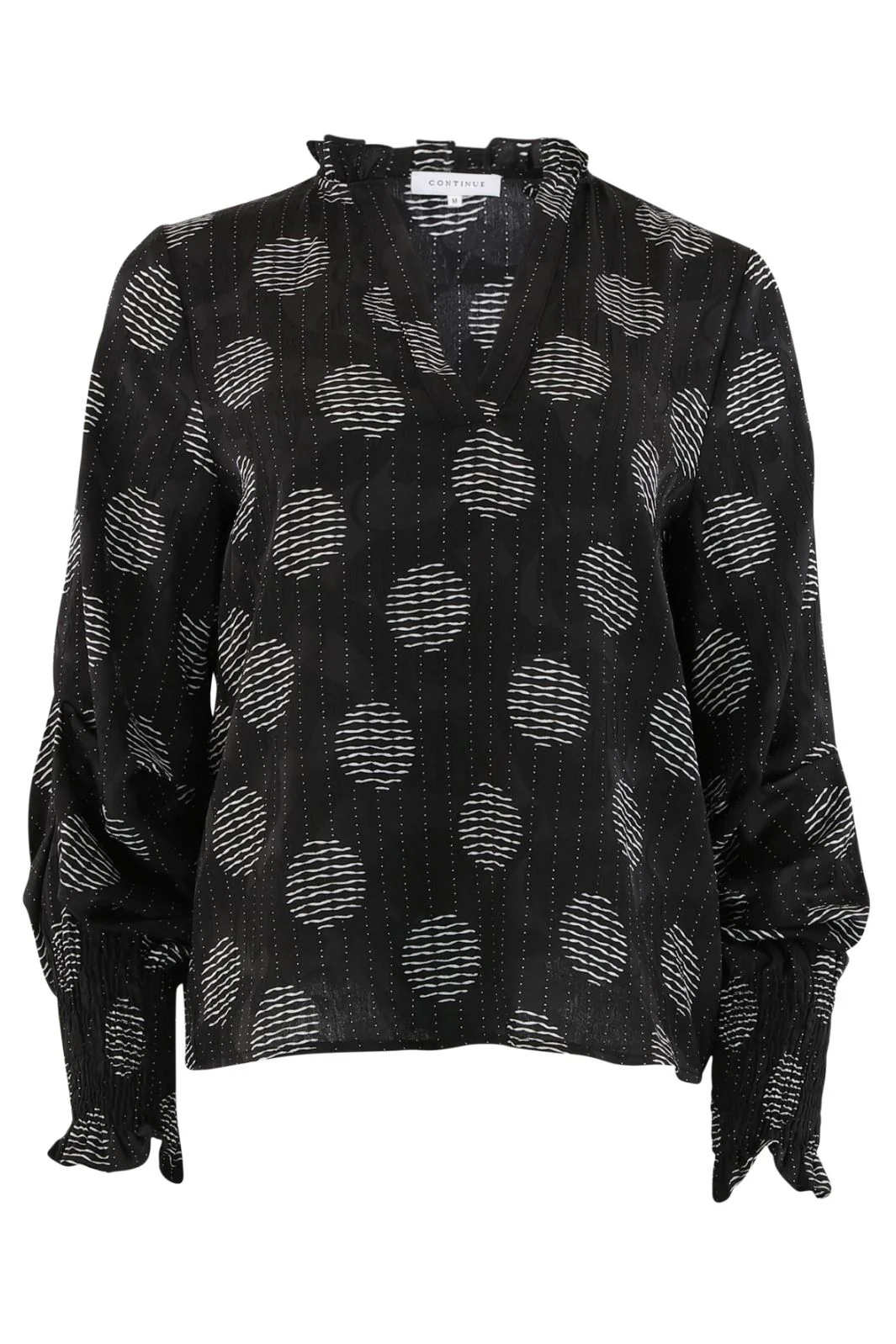 Continue Oda Cirkel Print 14662 black print