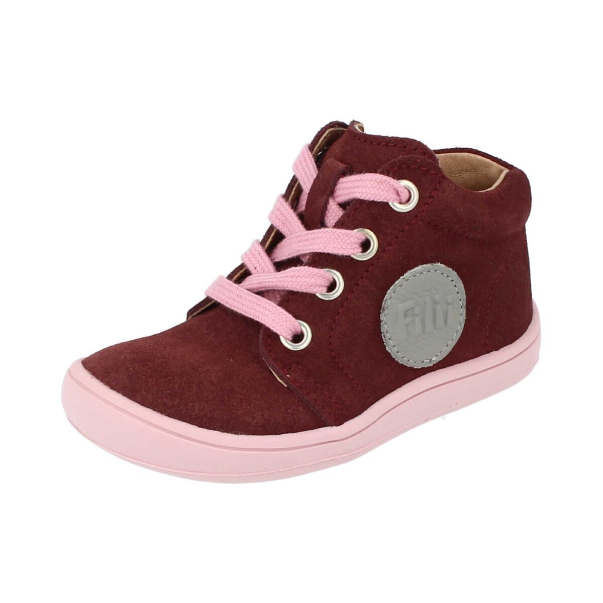 202111-1 GECK velours leather rasberry laces Weite/M