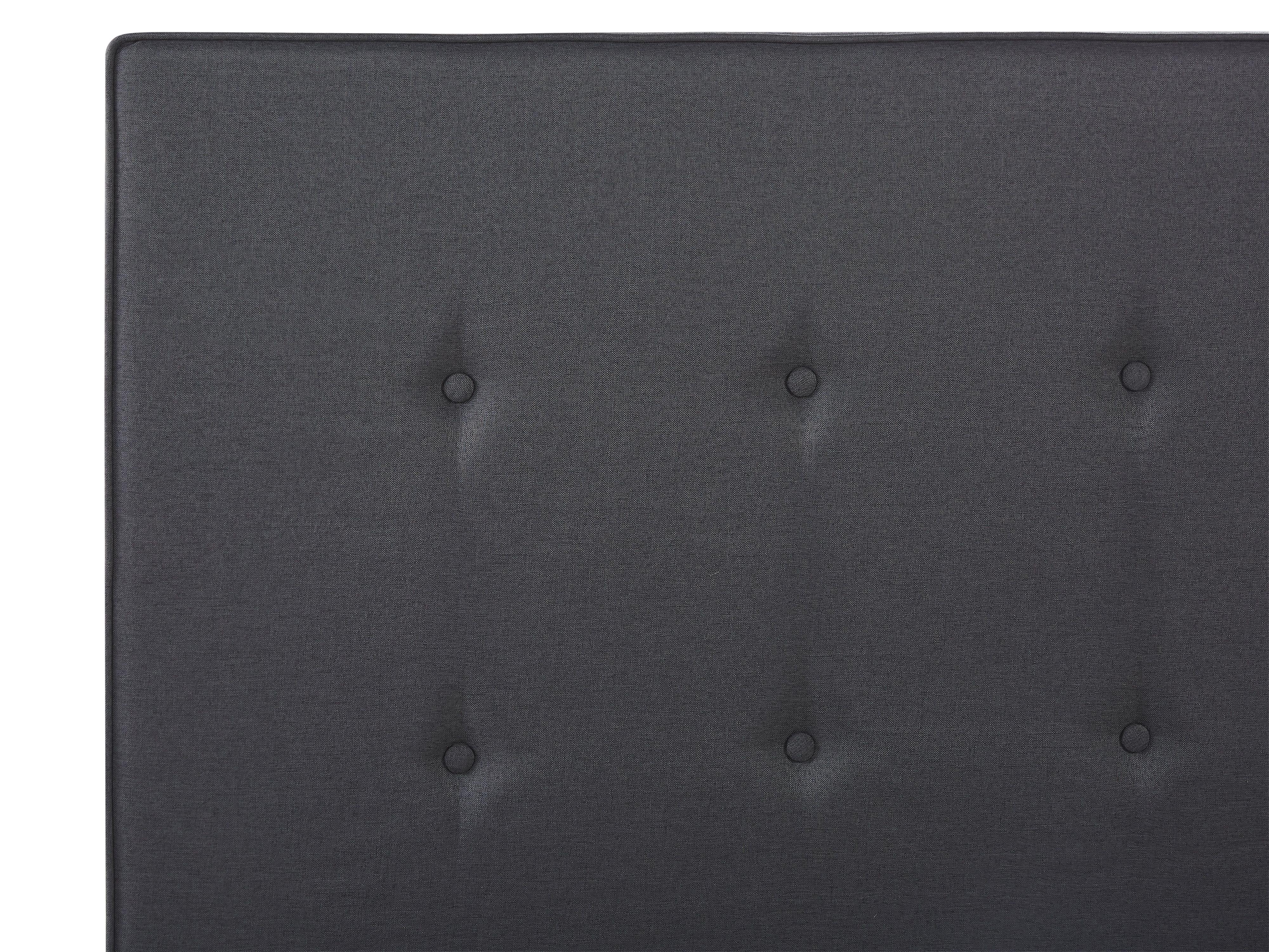 Bed Stof AMBASSADOR 160 x 200 cm Donkergrijs