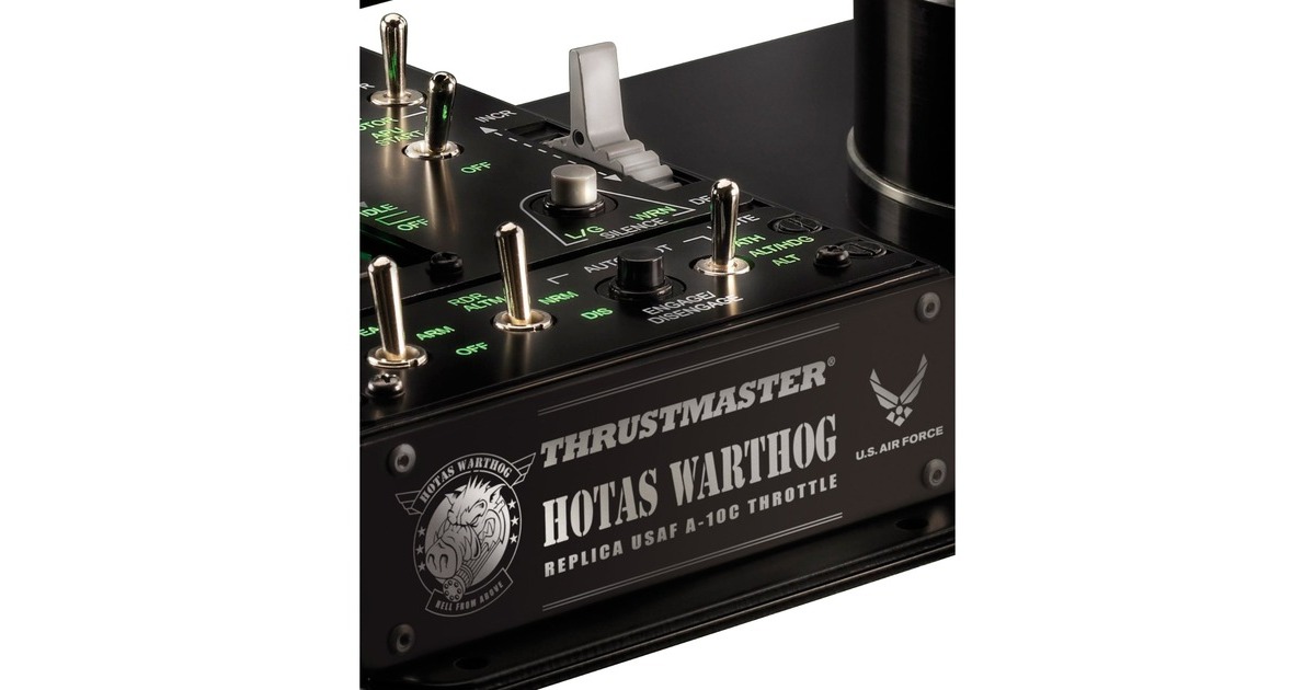 ThrustmasterHOTAS Warthog Joystick en Throttle gaming hotas  (Zwart/zilver, Pc)