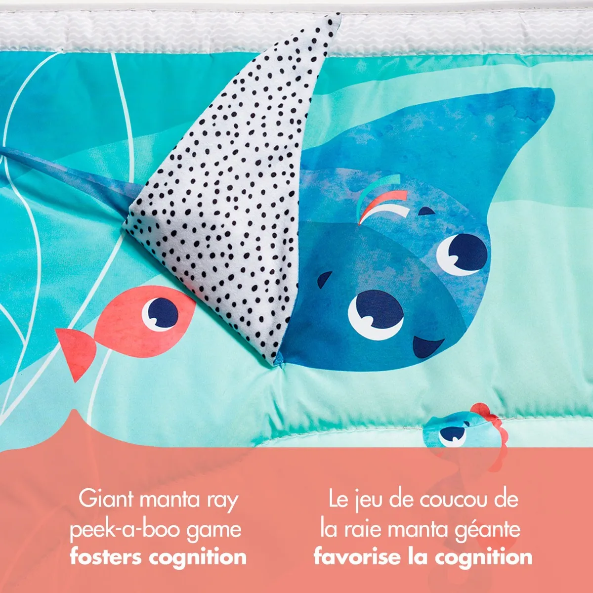 Tiny Love Tapis d'Activité Deluxe 2-en-1 - Treasure the Ocean