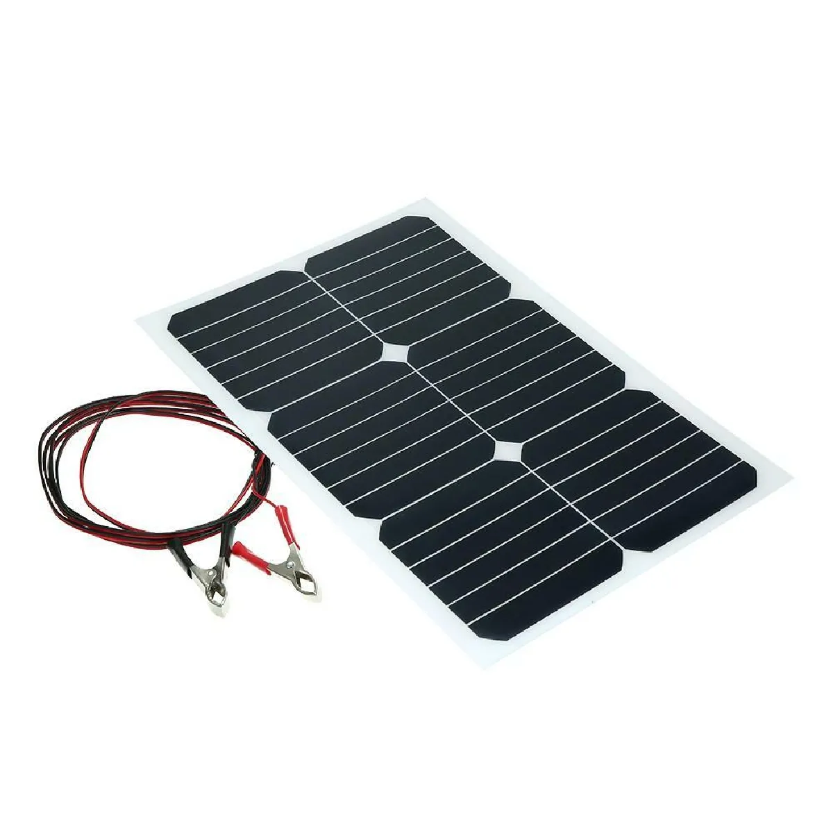 Justgreenbox Panneau Solaire Semi-Flexible Mono 20W 12V