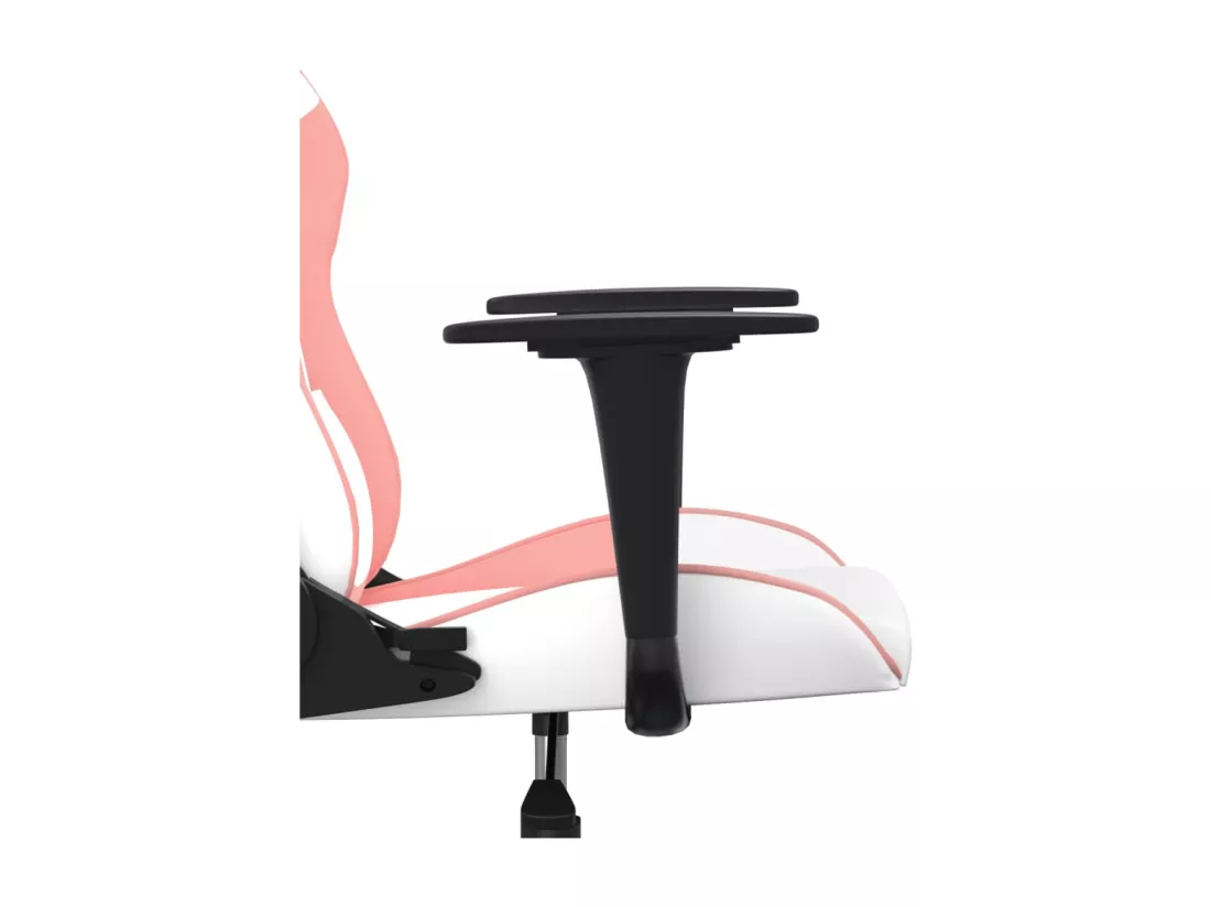 Chaise de jeu de massage Blanc et rose Similicuir