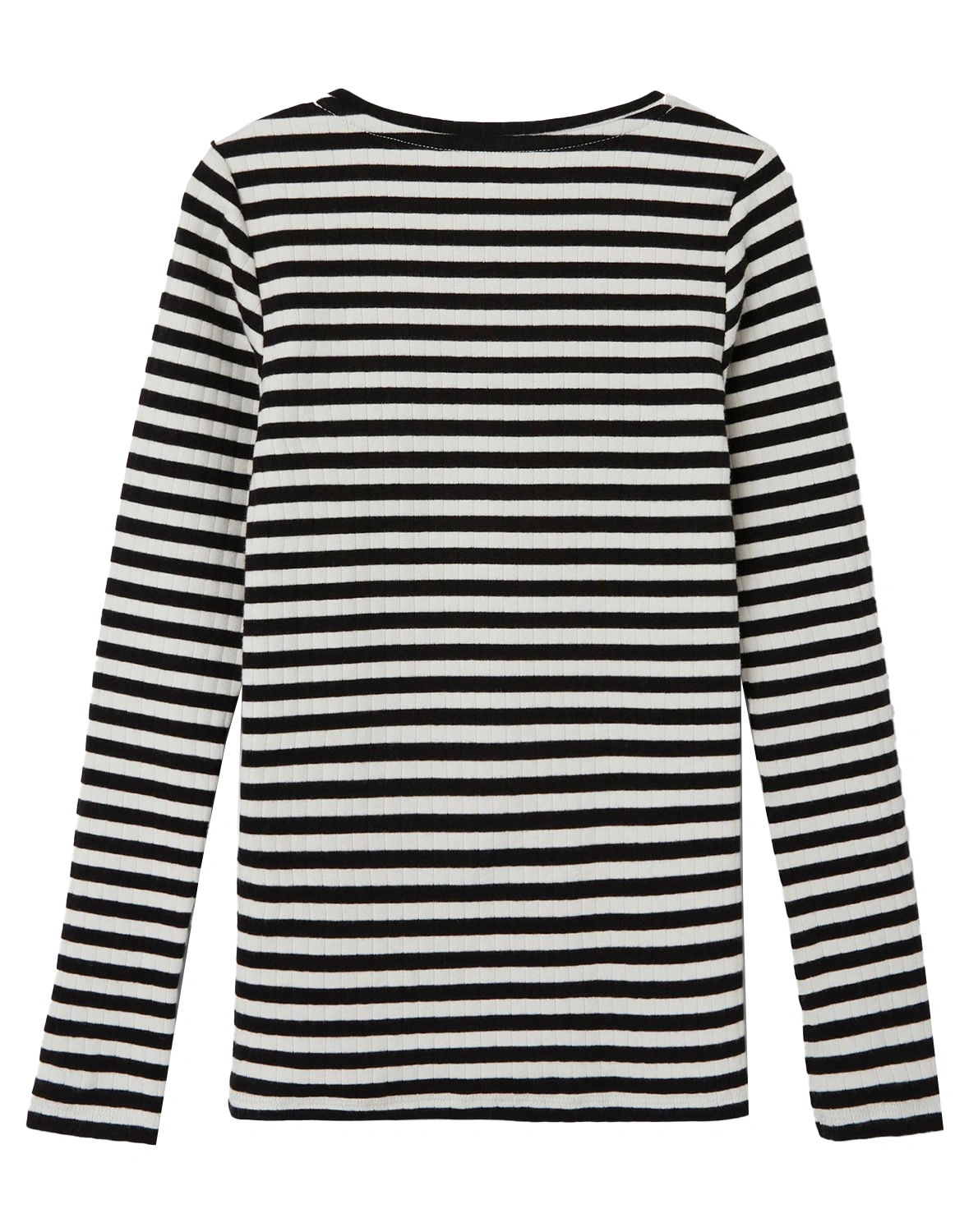 Langarmshirt NKFSURAJA STRIPES in schwarz/weiß