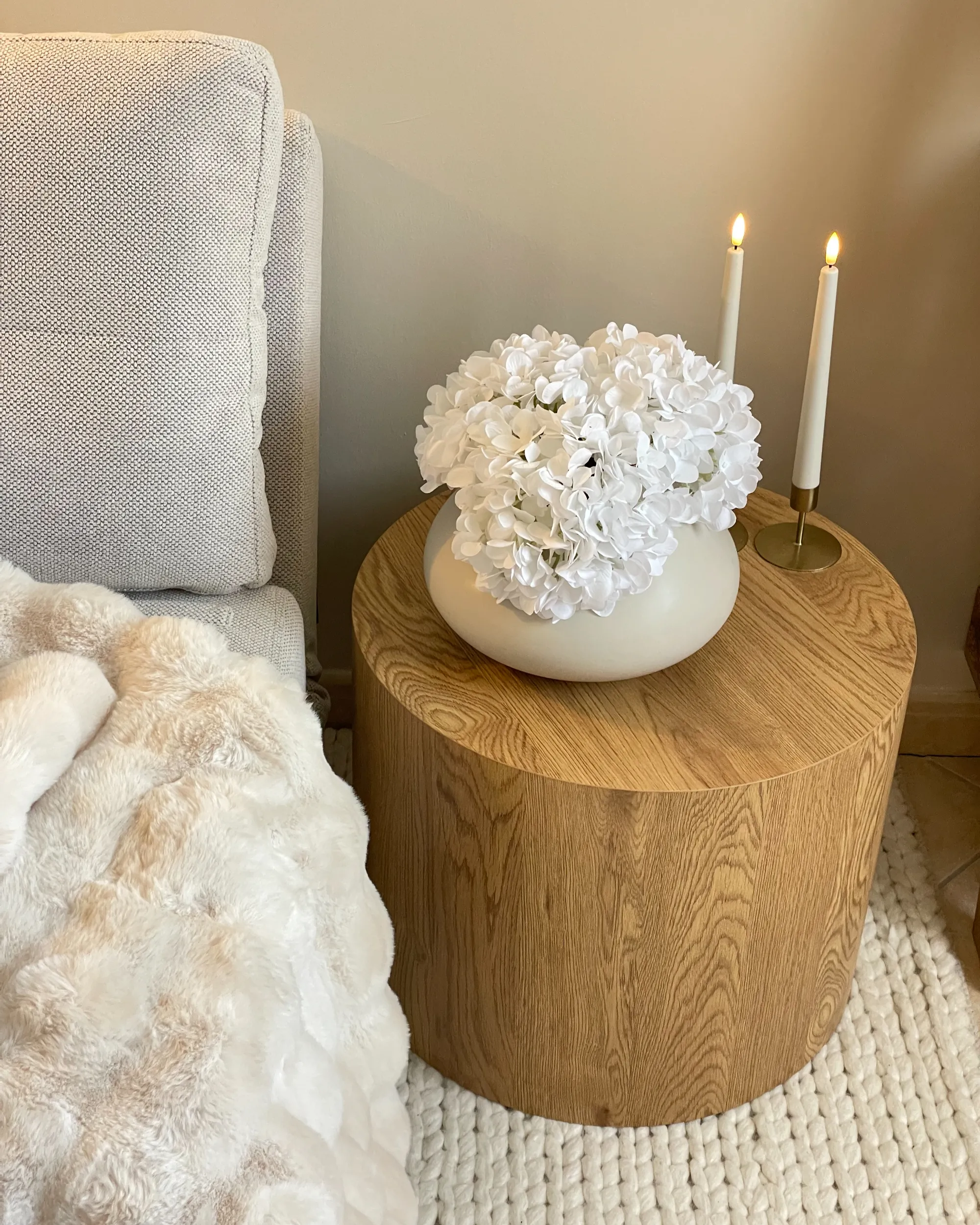Set van 2 salontafels MANTI Lichtbruin