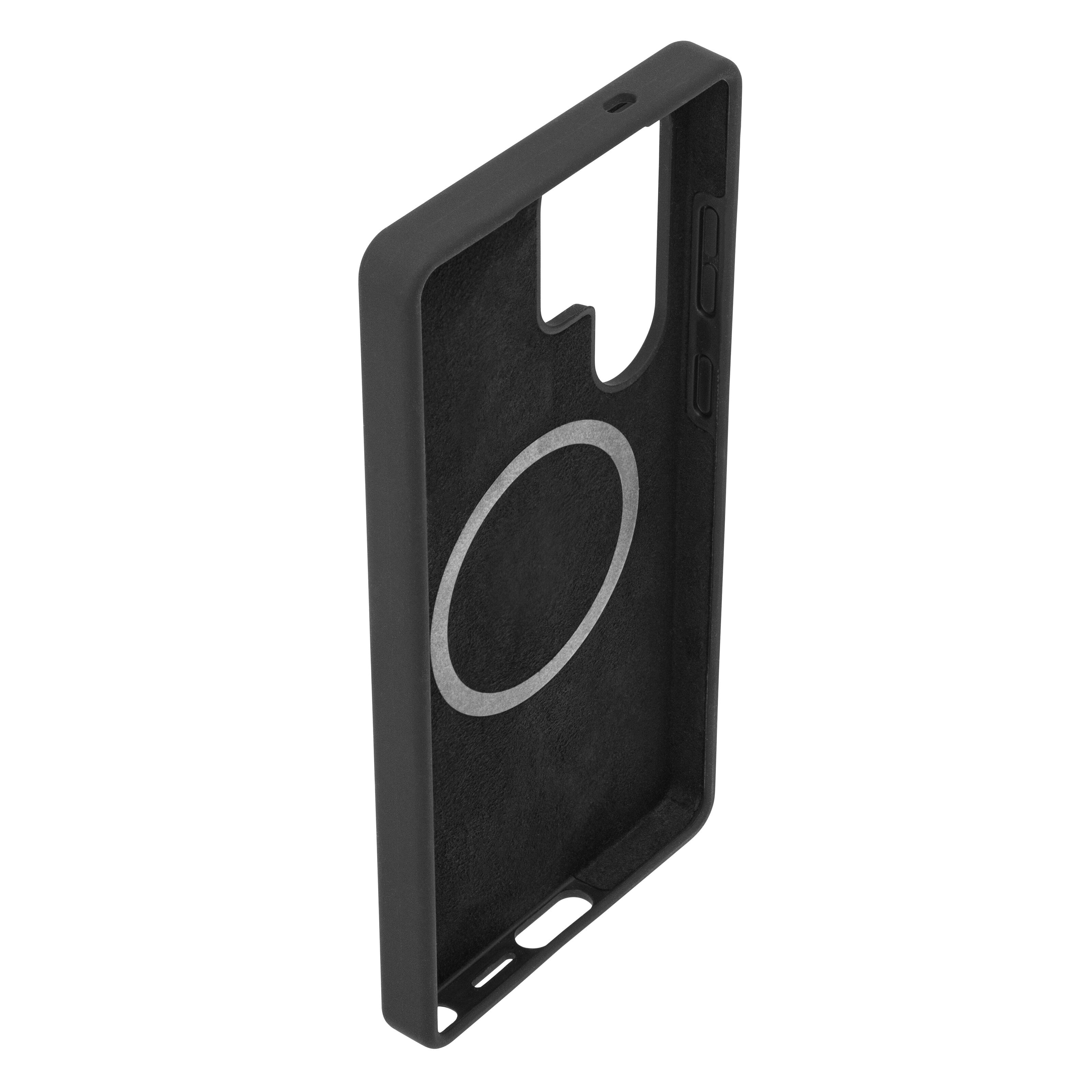 Linocell Rubber Case for Galaxy S25 Ultra Svart