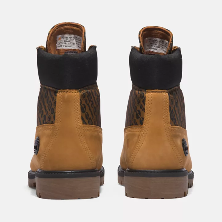 Bota Timberland Heritage de 6 polegadas para homem, na cor amarela.