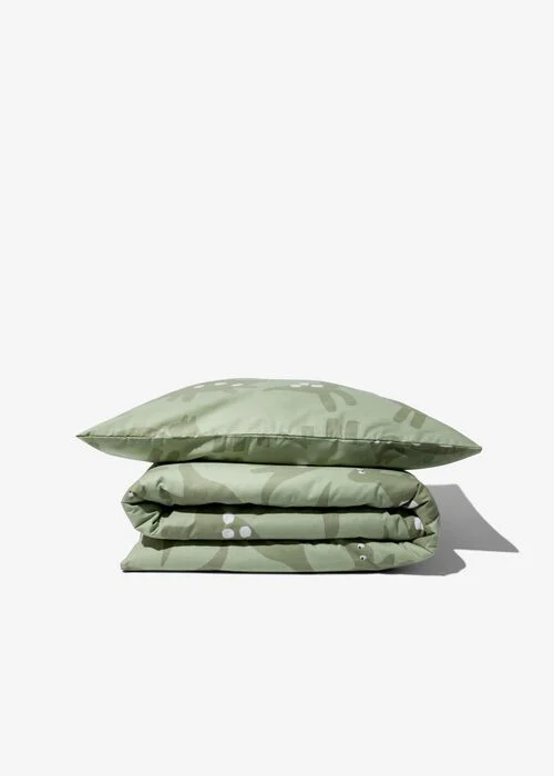 housse de couette enfant - 120x150 - coton doux - dinosaures