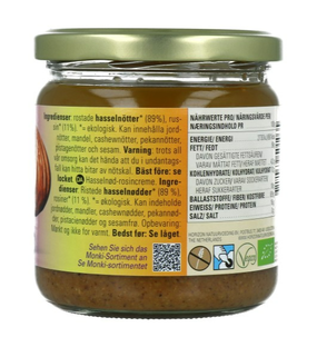 Monki Hazelnoot Rozijnenpasta 330GR