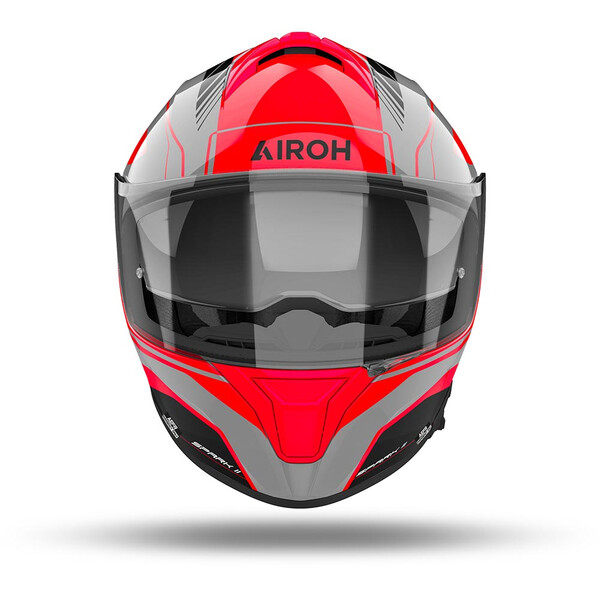 Airoh - Casque Spark 2 Chrono Orange / Blanc / Noir / Brillant
