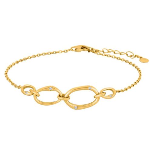 Joanli Nor Nytte Armbånd, Gold Plated, 17 3 cm