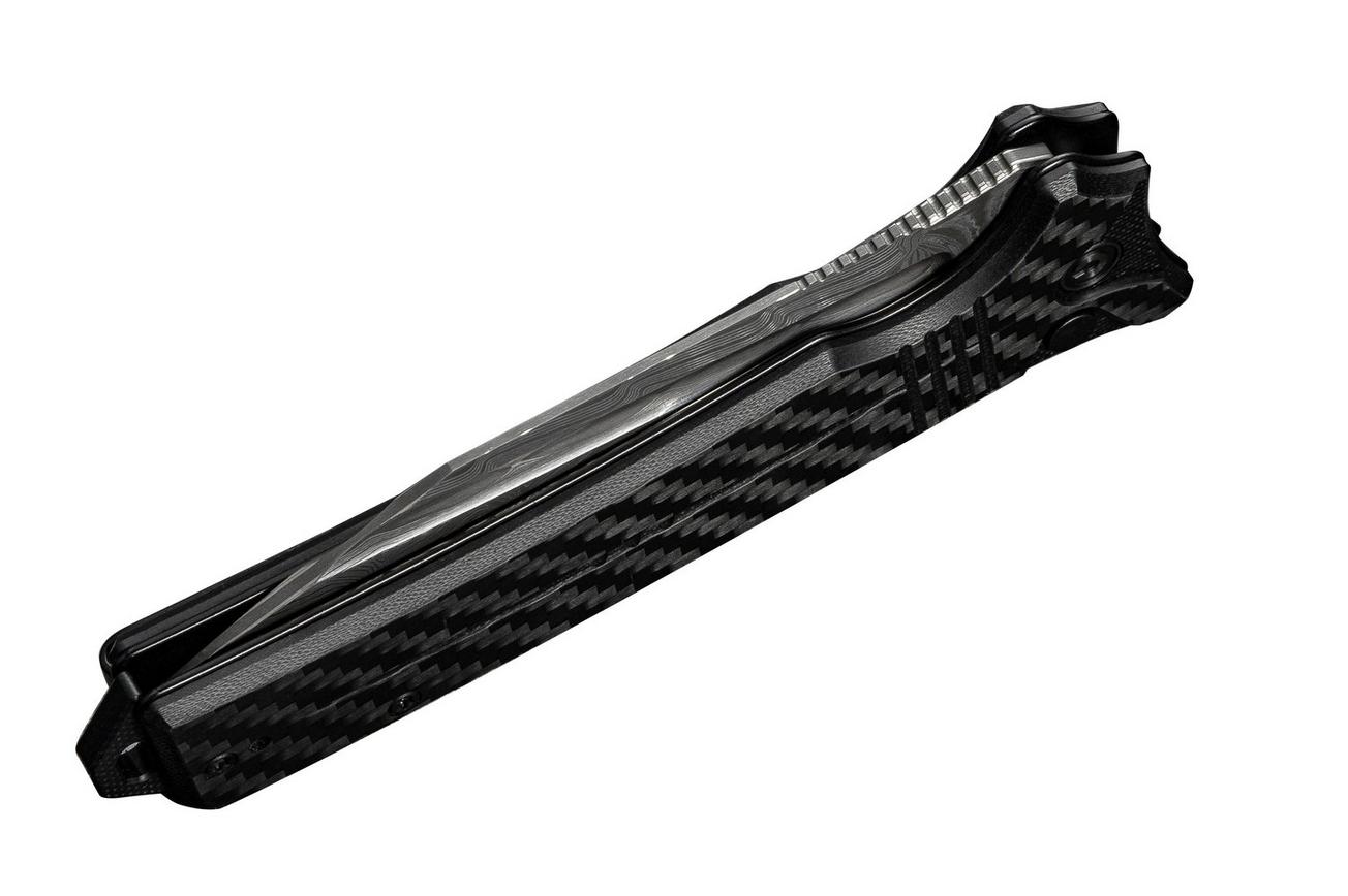 Civivi Neurohaptic C23080-DS1 Damascus, Carbon Fiber Overlay G10, zakmes