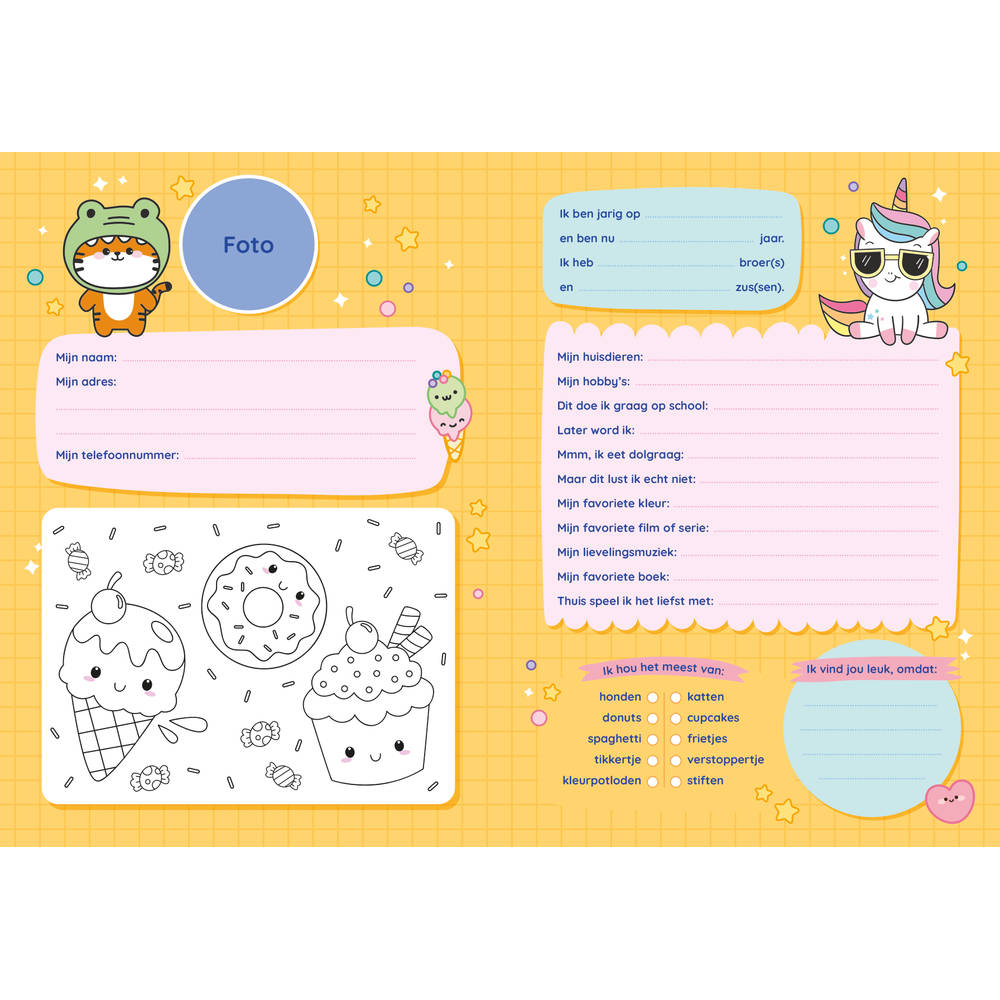 Ik hou van Kawaii vriendenboek