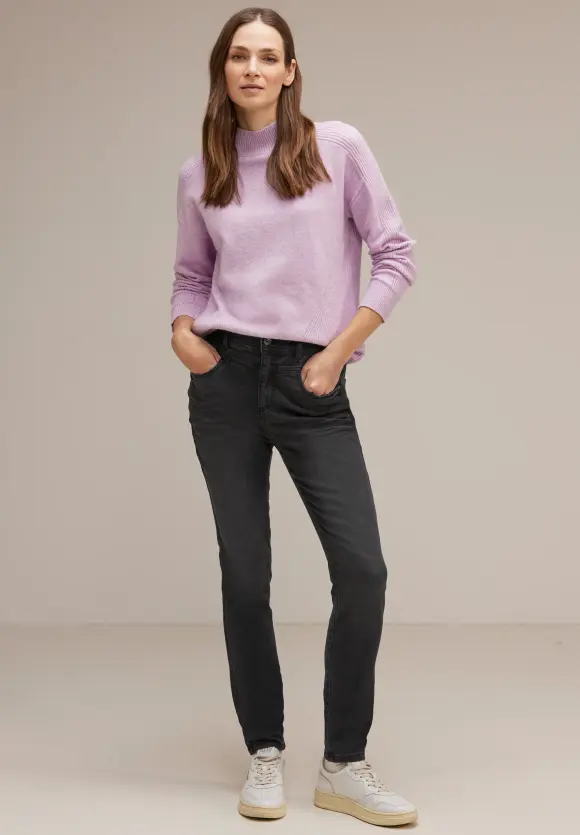 Skinny Fit Jeggings - deep black wash