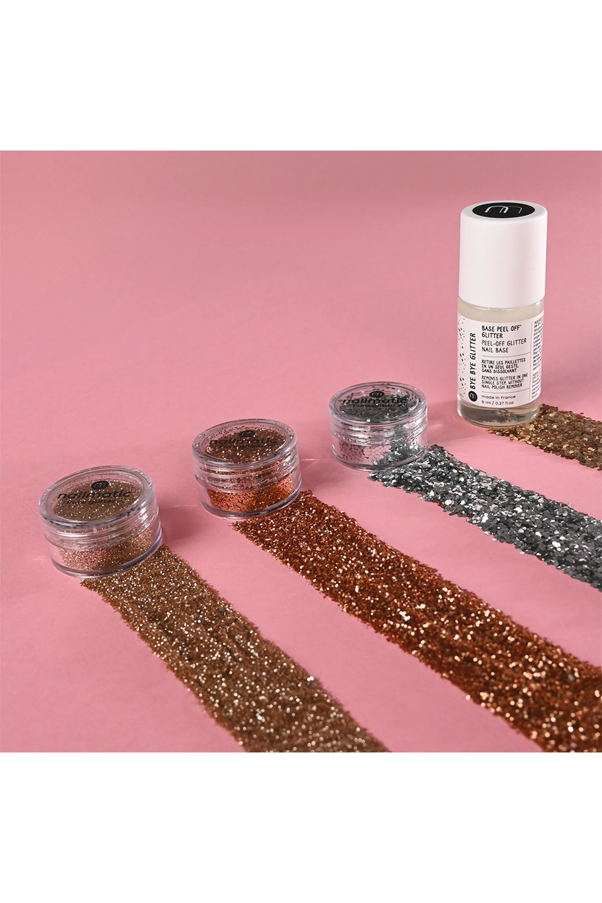 Nailmatic Base ongles Peel Off Glitter-8 ml