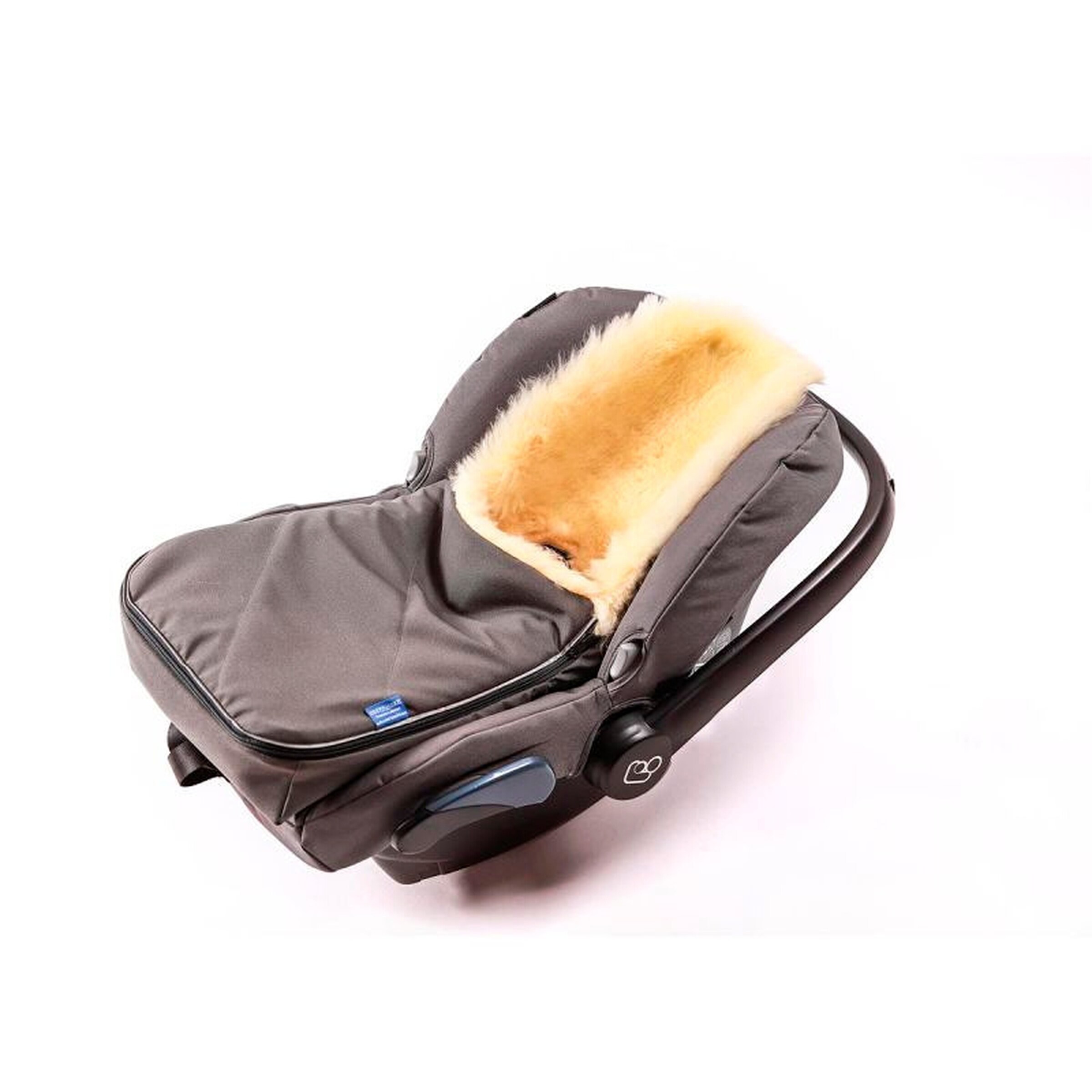 Hofbrucker Babyschale Lammfell-Fußsack Maxi Braun