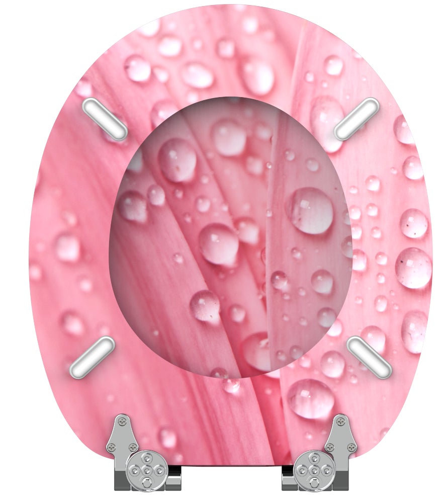 Toiletzitting met softclose-mechanisme Pink Flower